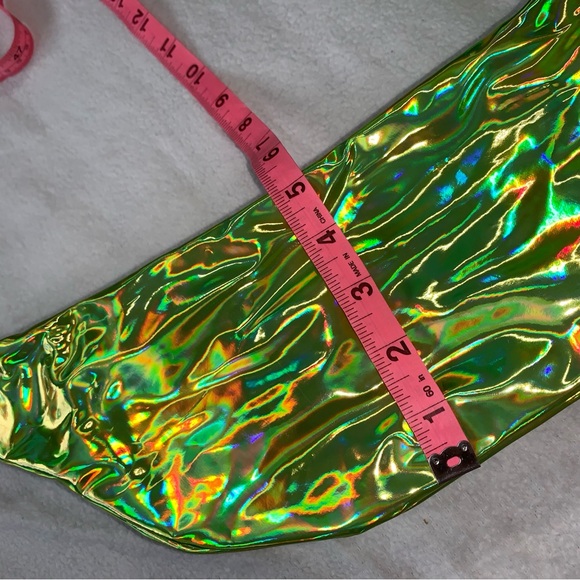New Unisex Neon Holographic Adjustable Waist Sling Bag Fanny Pack (color choice) - Picture 11 of 12